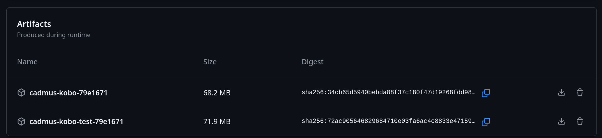 Download from GitHub Actions